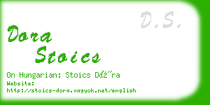 dora stoics business card